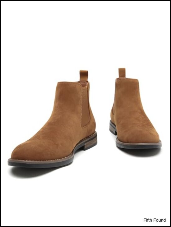 Men\'s Chelsea Boots Casual Classic Comfy Slip-On Suede Chukka Ankle Boot main image 4